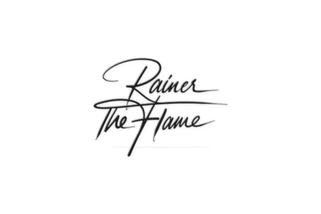 Logo mit Text Rainer The Flame