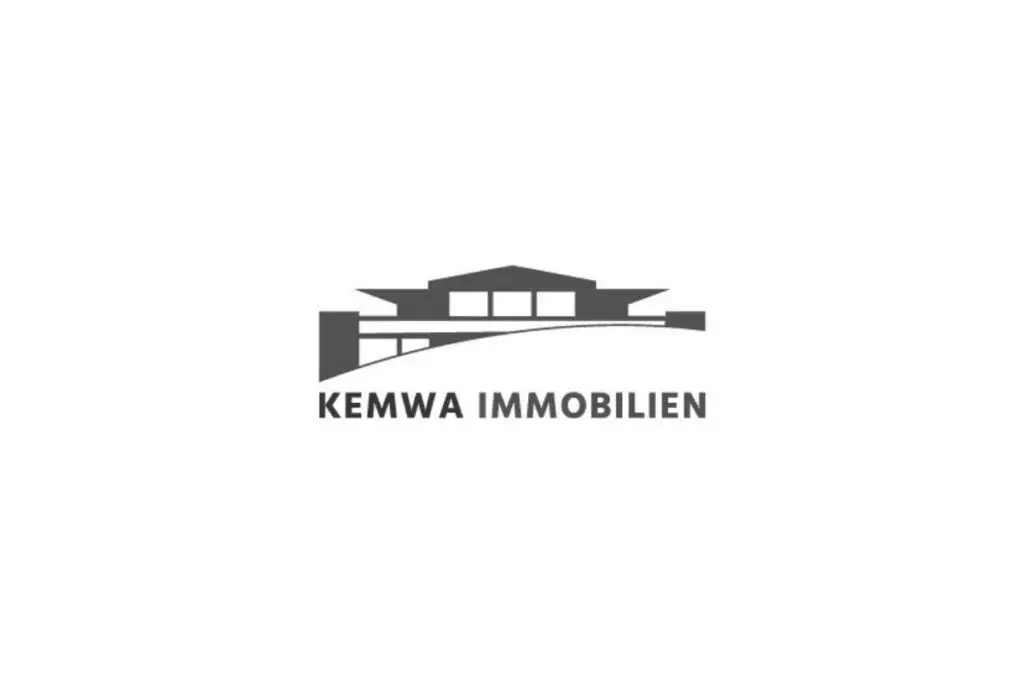 Logo von KEMWA Immobilien mit Gebäudedesign